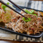 Asian-style Pulled Pork with Montana Rooster Vinegar Sauce