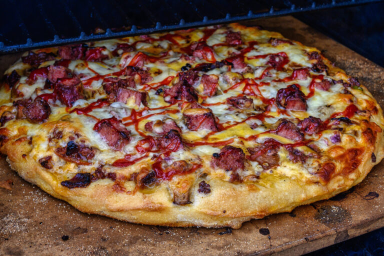 Bison Cheeseburger Pizza