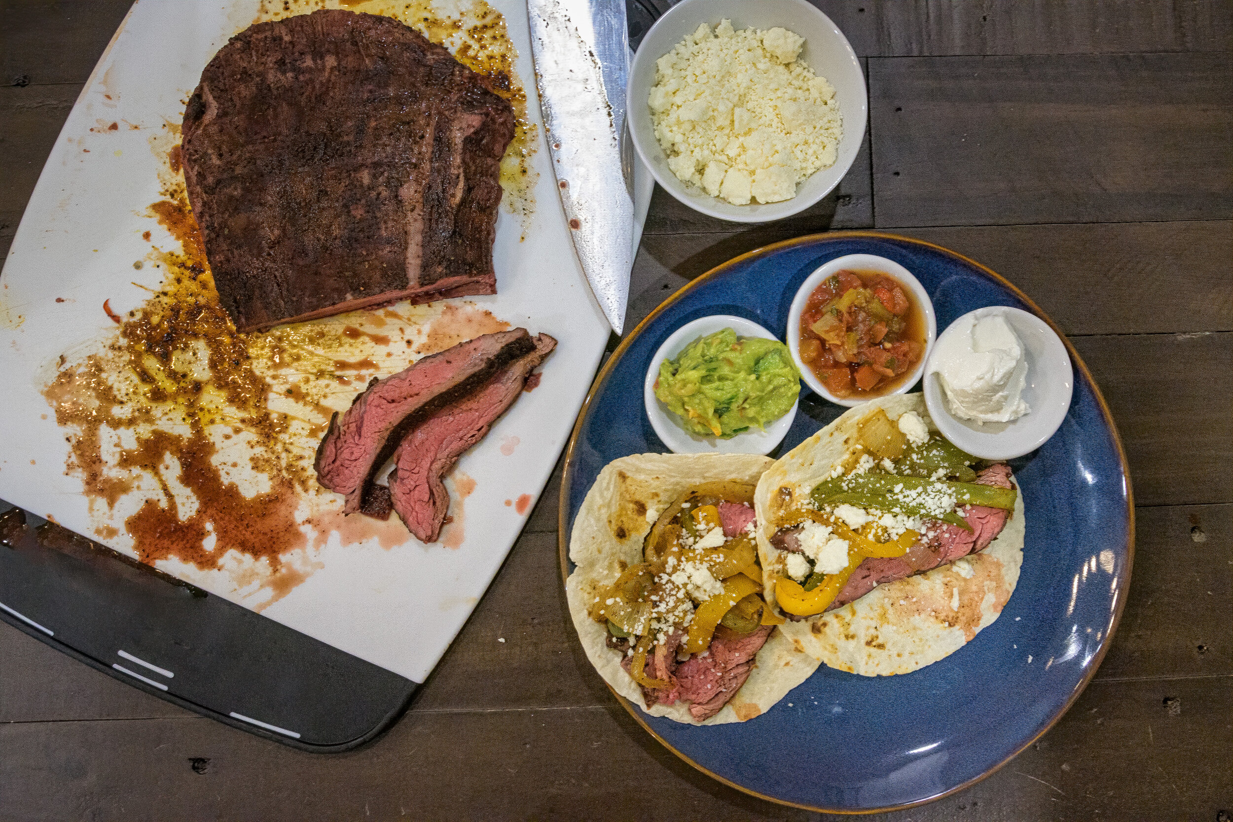 Cocoa-crusted Grilled Flank Steak Fajitas - The Taste Of Montana