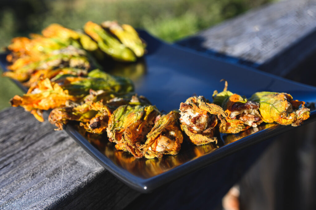 Grilled Zucchini Flowers